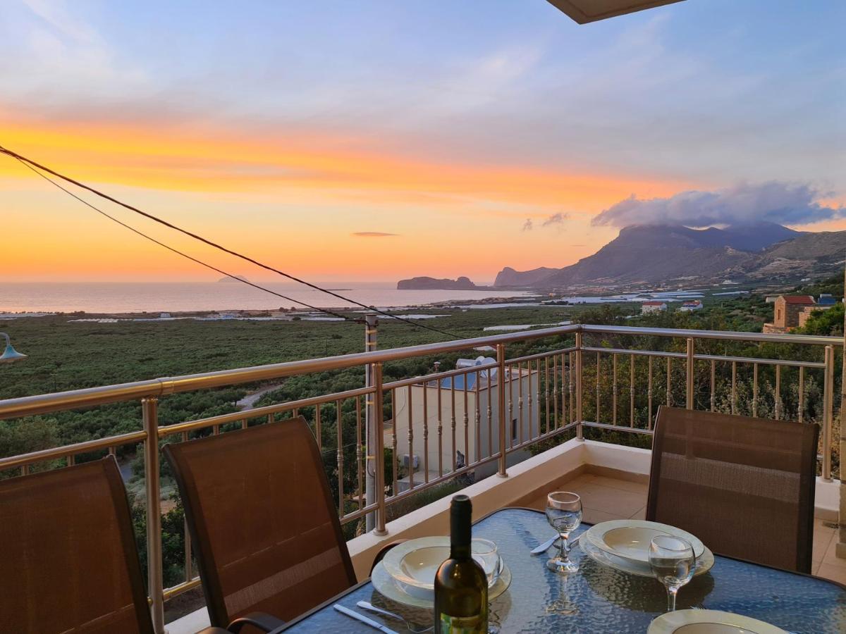 New Villa Kalimera, View To Falasarna Beach Plátanos Exteriér fotografie