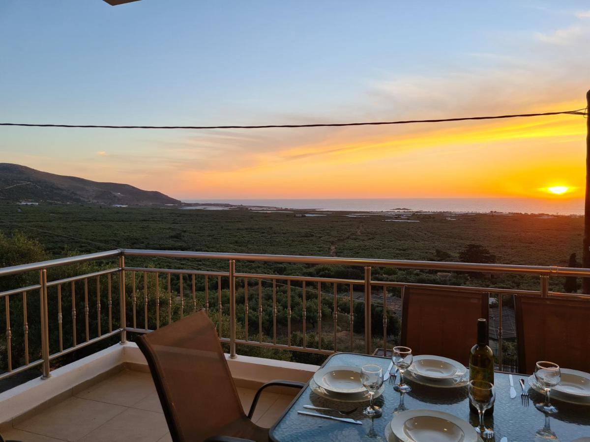 New Villa Kalimera, View To Falasarna Beach Plátanos Exteriér fotografie